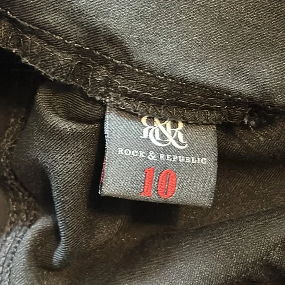 ROCK‎ & REPUBLIC Banshee glow jeans-size 10 - Picture 10 of 13